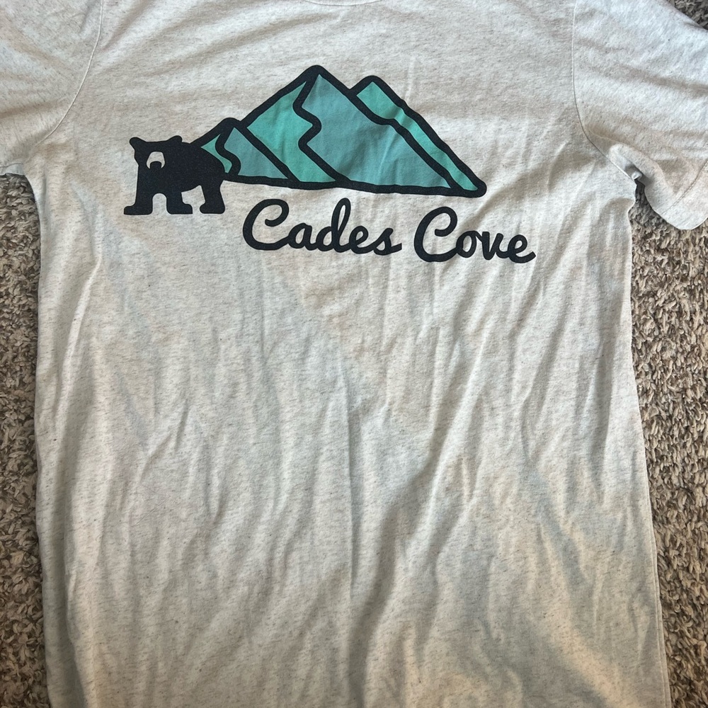 Heather Ed gray Cades Cove Graphic T-Shirt